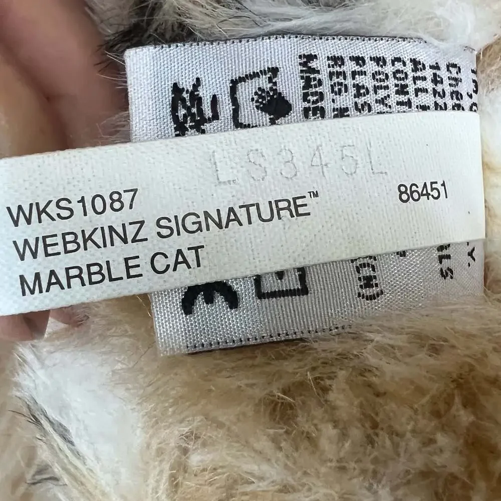 Ganz Webkinz Signature Marble Cat Plush Stuffed Animal WKS1087